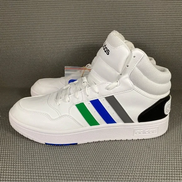🆕 Adidas Hoops 3.0 Mid Friendship Day Basketball Shoe Sneaker Men’s US 11 White - Picture 4 of 13